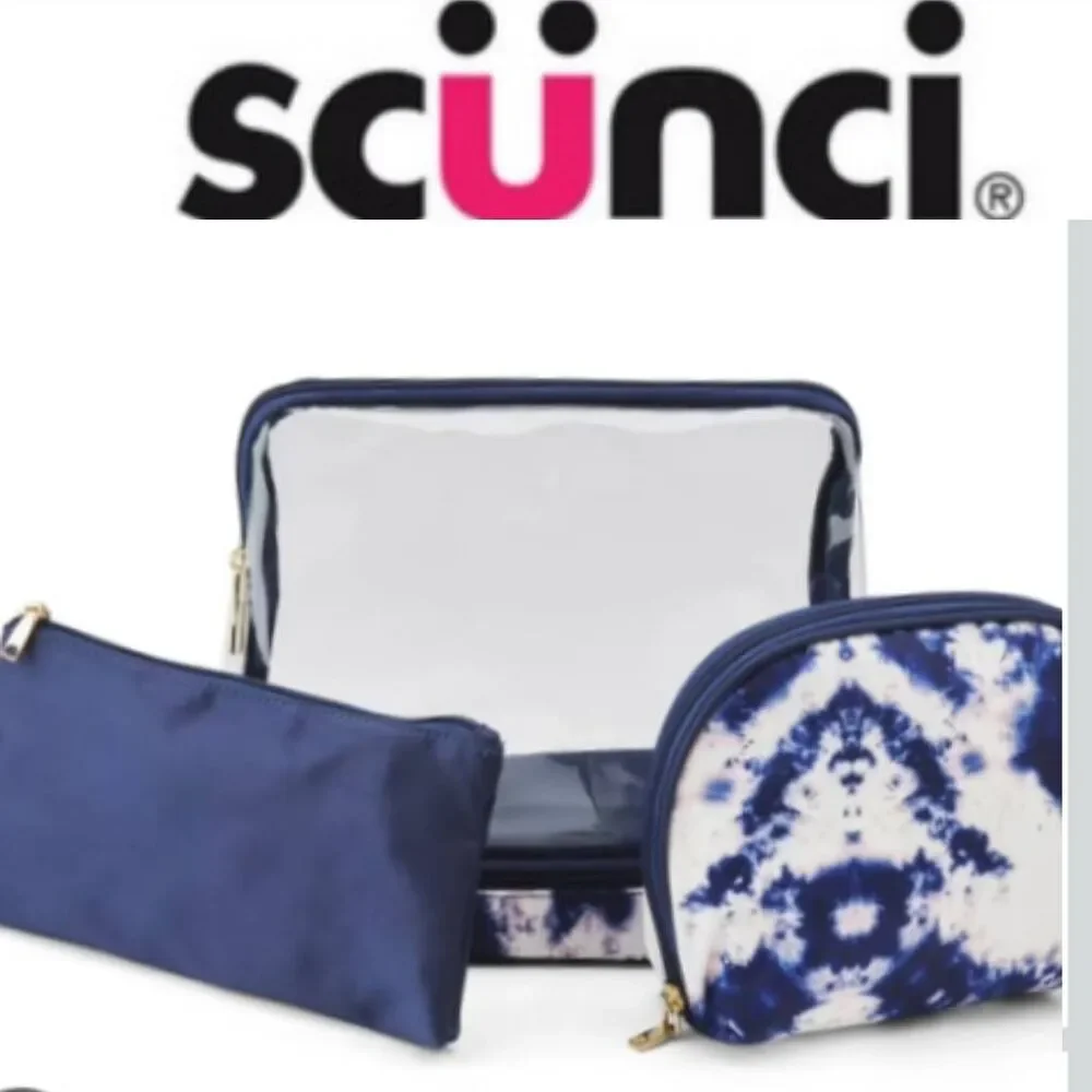 Scunci Tie-Dye 3-PC Cosmetic Case‎